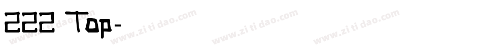 ZZZ Top字体转换